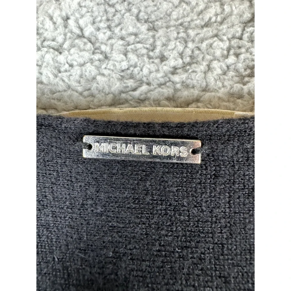 Michael Kors MMK Classic Sweater Womens Medium Black‎ Lightweight Knit Corpcore
